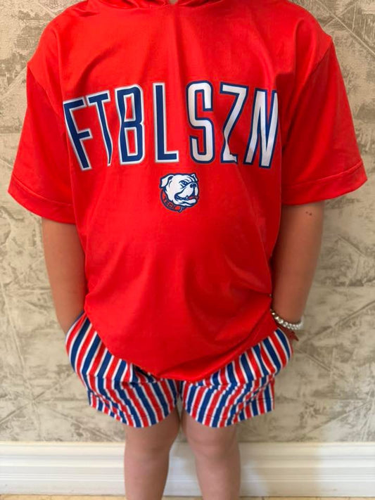 FTBLSZN RED Tech Hoodie IN STOCK