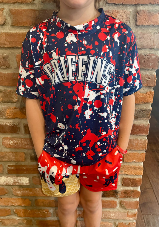 Griffins Splatter DriFit Tee- Runs large IN STOCK