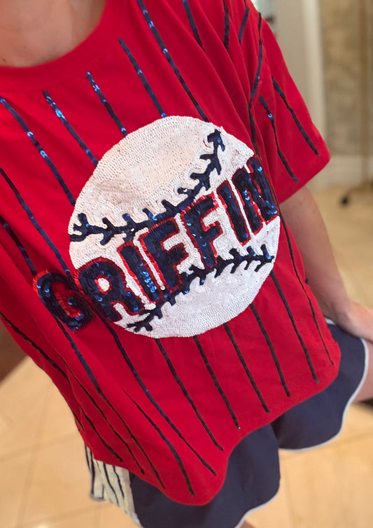 Griffins Pinstripe Sequin IN STOCK