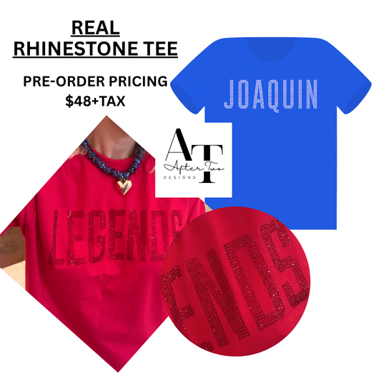 JOAQUIN Royal Rhinestone Tee - PRESALE