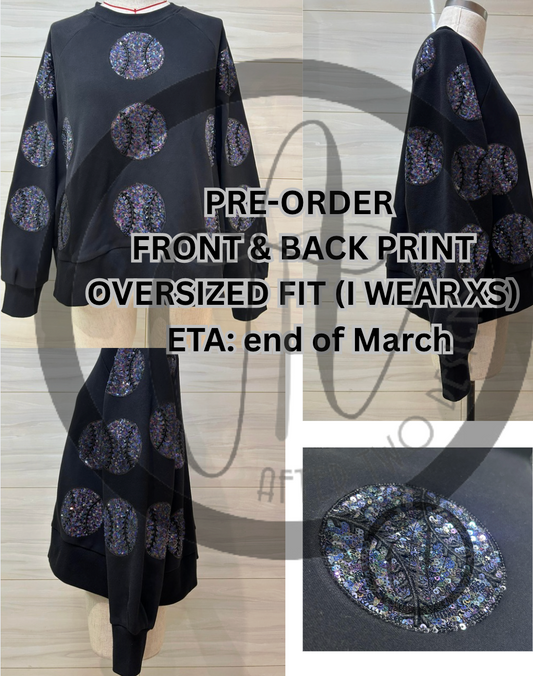 Black Baseball Sweatshirt PRE-ORDER