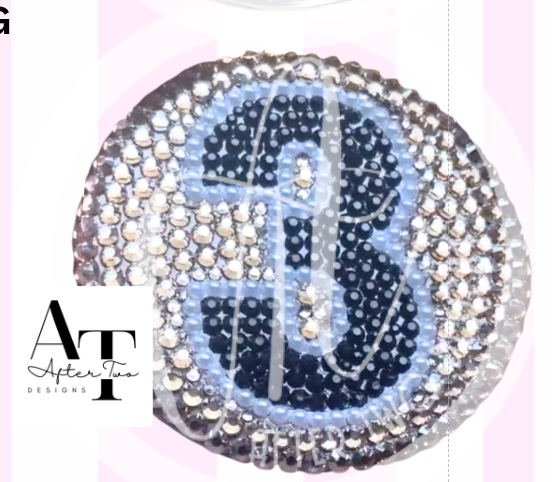 Full Bling Button with Magnetic Backing