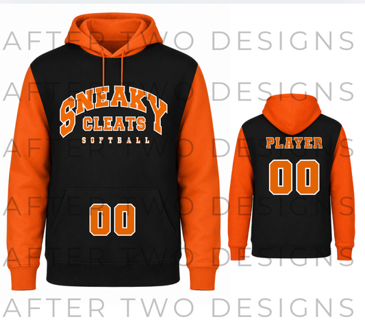 Sneaky Cleats TwoTone Fleece Hooded Pullover - PRESALE