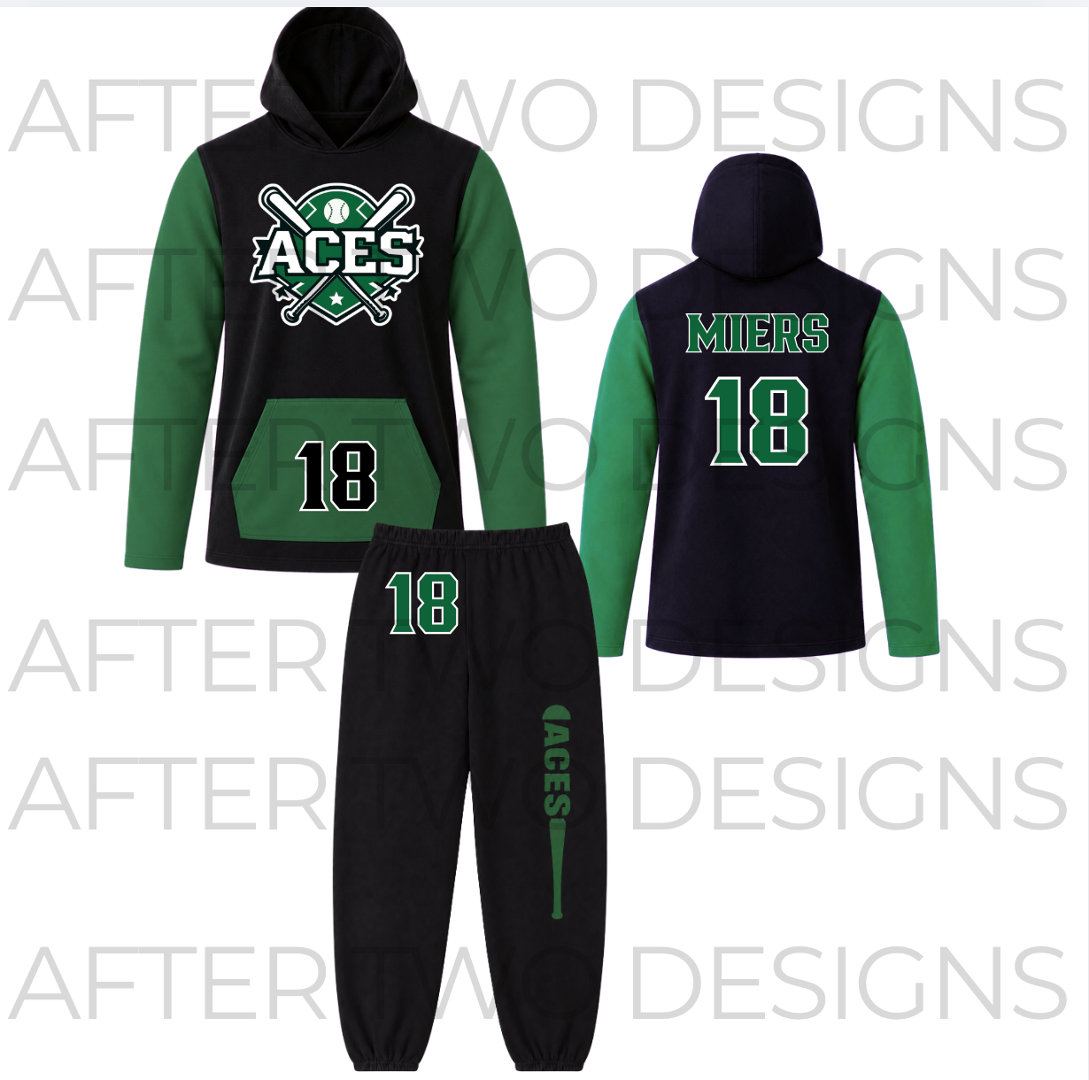 ACES Sleeve + Pocket CB Fleece Hoodie PRESALE