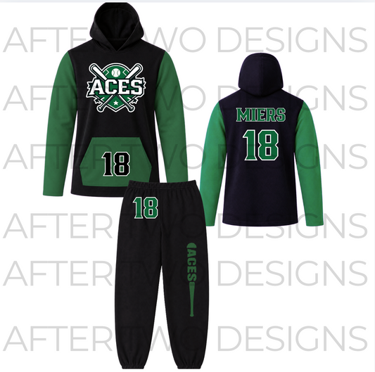 ACES Sleeve + Pocket CB Fleece Hoodie PRESALE