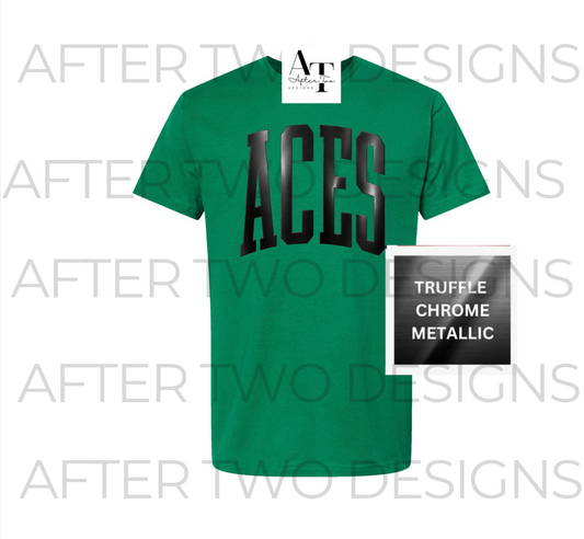 Metallic ACES Bella Canvas Green - PRESALE