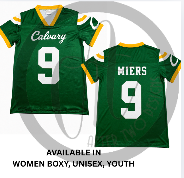 Calvary Football Jersey  with Mesh (Choose Fit/Style) - PRESALE