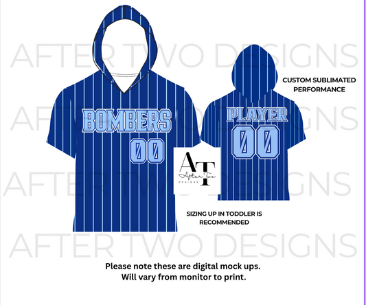 Bombers Pinstripe Drifit Shoodie PRESALE