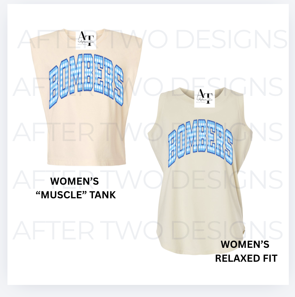 Gingham BOMBERS Tank - PRESALE