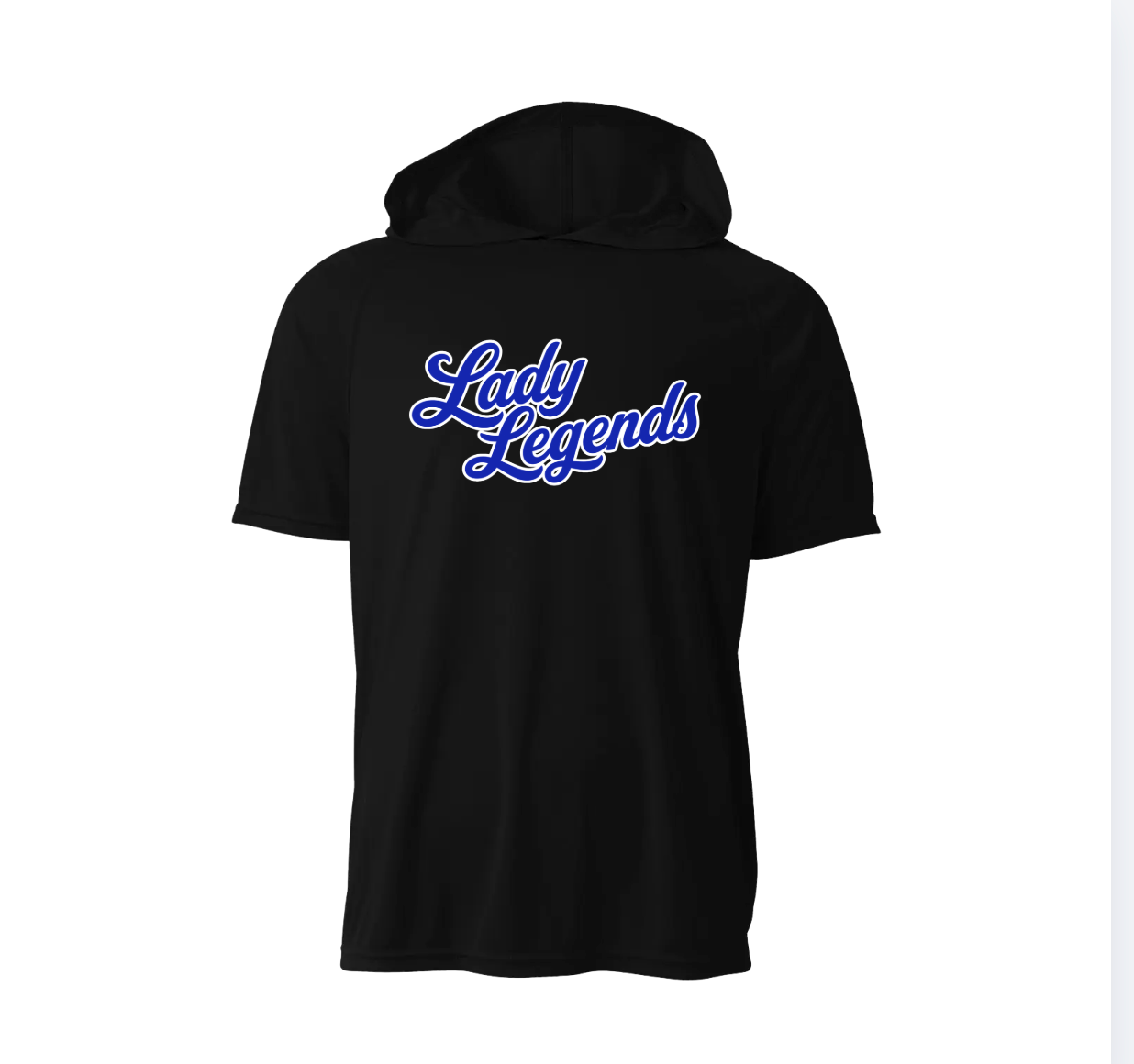 Lady Legends Black Drifit A2D Shoodie - MTO