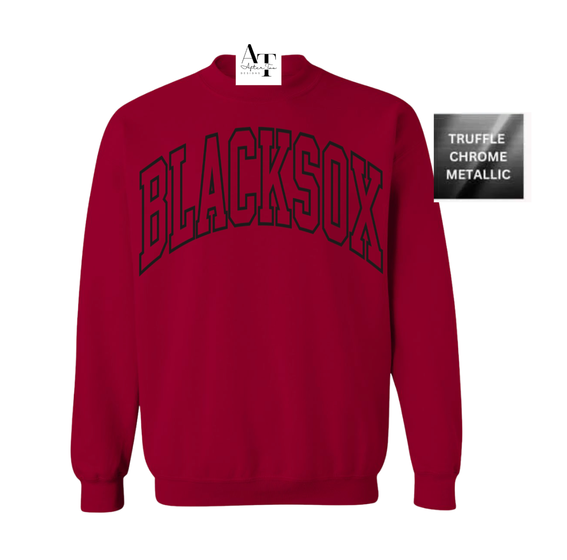 Metallic BLACKSOX Outline Gildan Unisex Sweatshirt - PRESALE