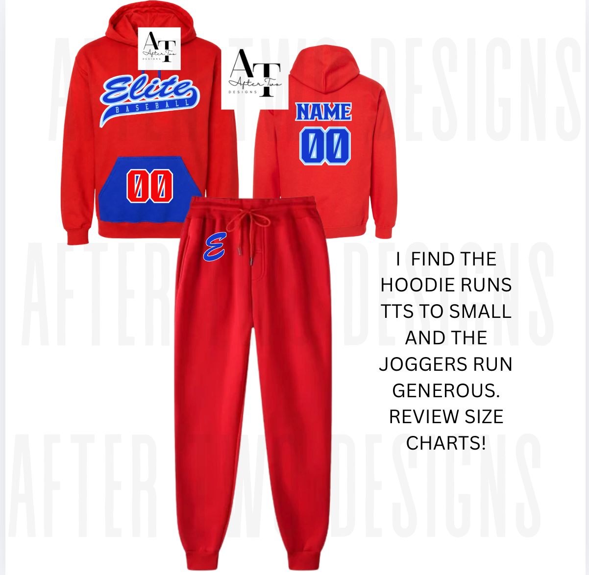 Fleece Joggers E Red - PRESALE