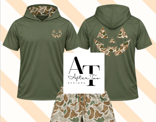 HOODED Brown Camo Drifit A2D Tee - PRESALE