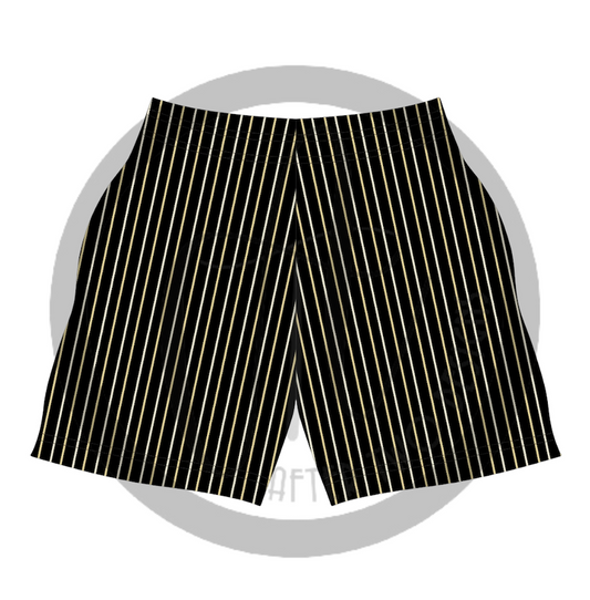 Black & Gold Pinstripe Athletic IN STOCK