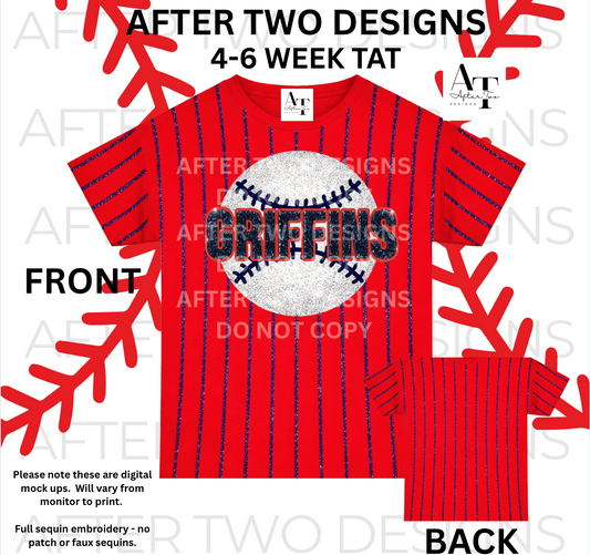 Griffins Pinstripe Sequin Pre-Order