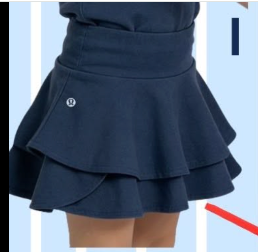 Black LuLu Active Ruffle Uniform Skirt *INSTOCK