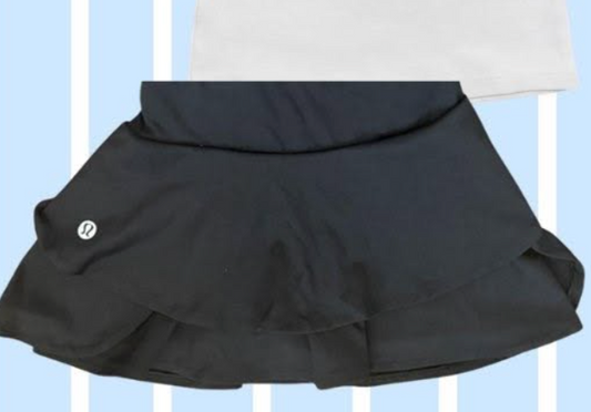 Black LuLu Active Ruffle Uniform Skirt *INSTOCK