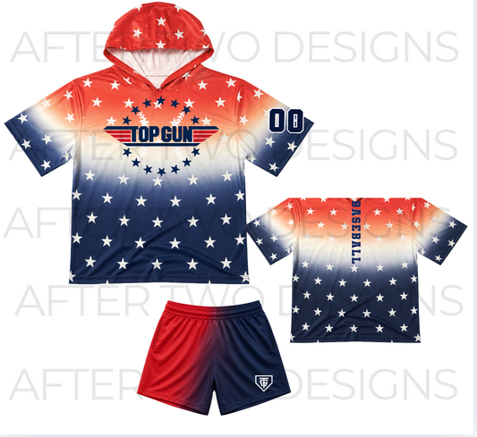 Top Gun Star Hoodie Drifit by A2D - PRESALE