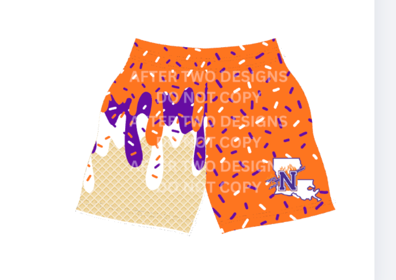 NSU Drip Shorts by A2D- PRESALE
