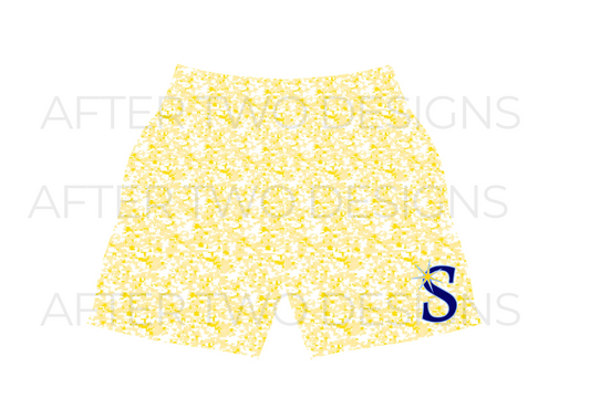 Sting Yellow Pixel Camo Shorts - PRESALE