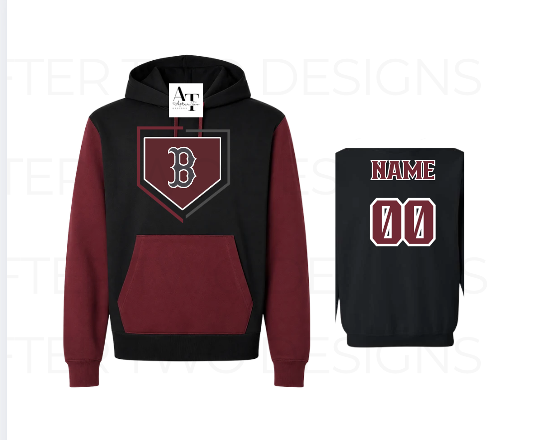 Black Sox Fleece Hooded A2D Pullover - PRESALE