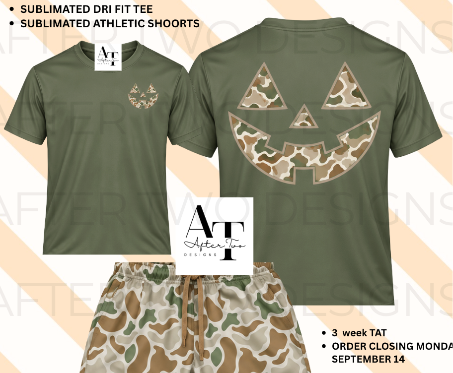 Brown Camo Pumpkin Drifit Tee - PRESALE