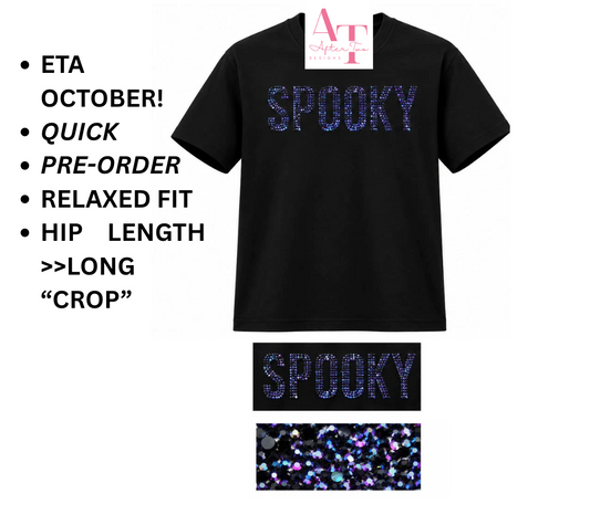 SPOOKY Rhinestone Relaxed Tee- PRESALE - ETA October