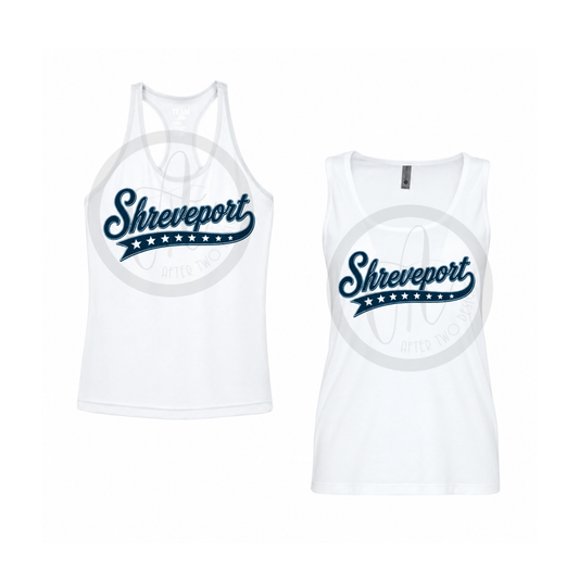 White Shreveport tank TEAM NAME CAN BE CHANGED - MTO