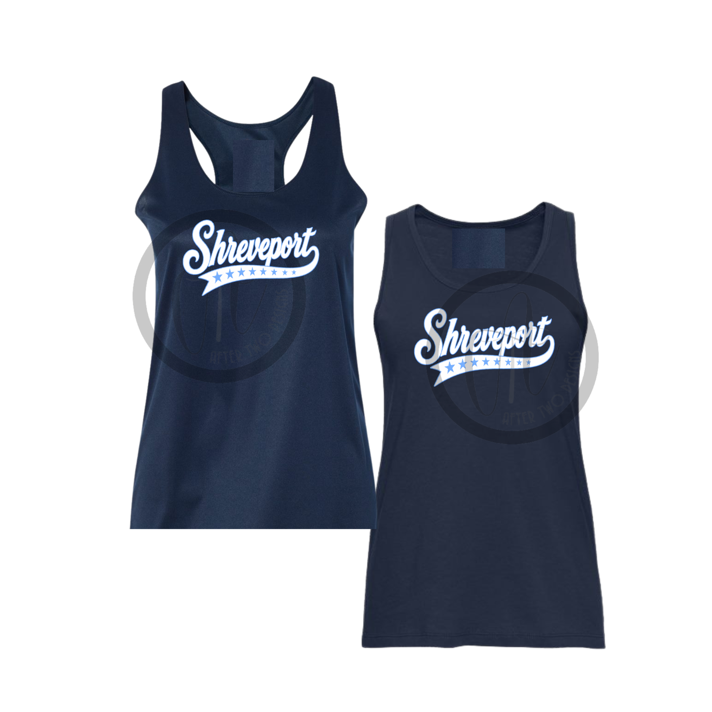 Shreveport Navy Plate Tank tTEAM NAME CAN BE CHANGED