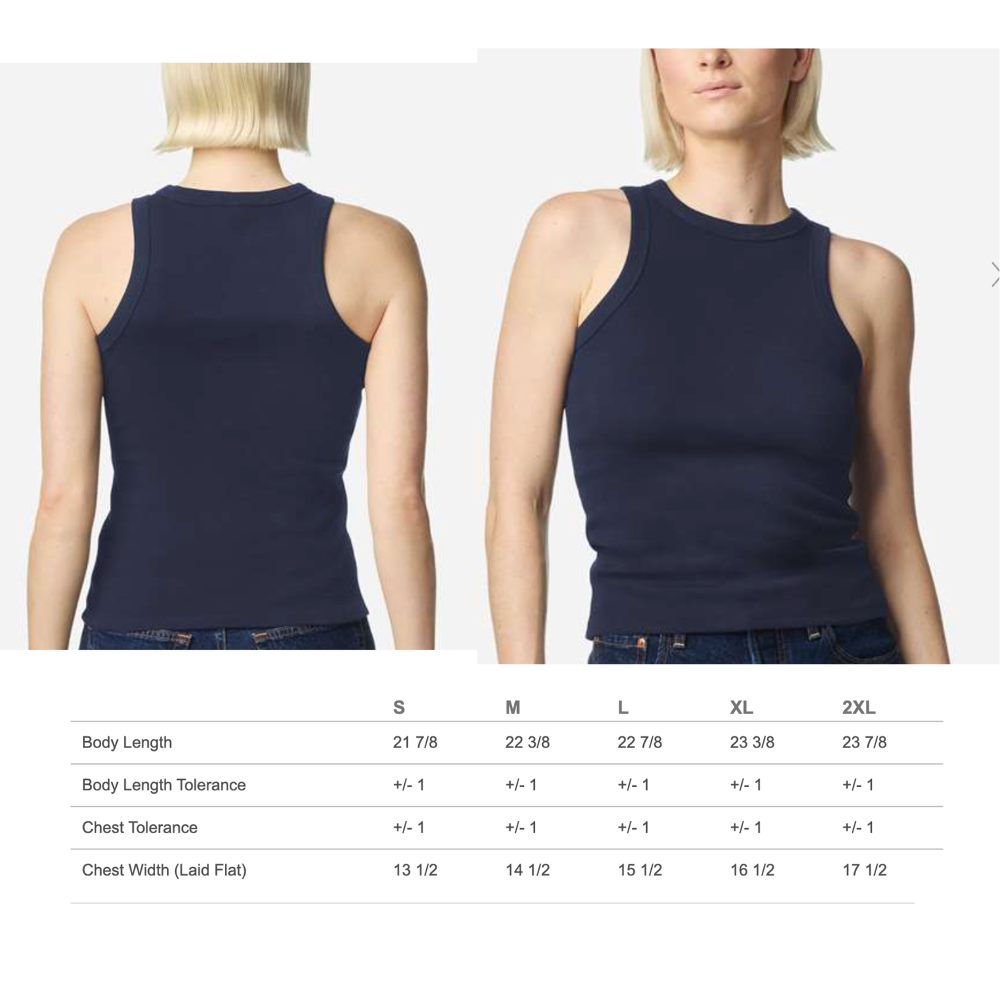 Embroidered TG Racerback Tank FITTED Standard - PRE SALE