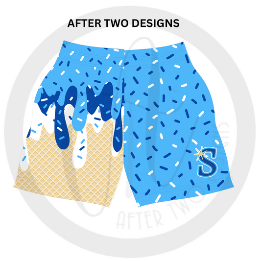 Sting Blue Drip Shorts - PRESALE