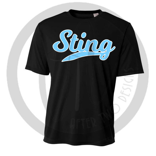 DriFit Tee Sting Script Black Tee