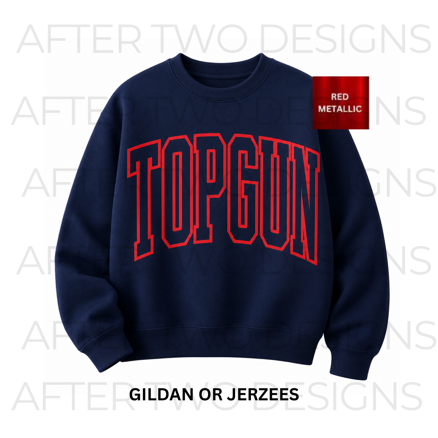 Metallic TOPGUN Sweatshirt - PRESALE
