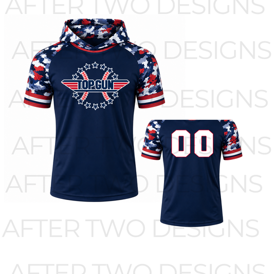 Navy Camo Hoodie Drifit by A2D - PRESALE