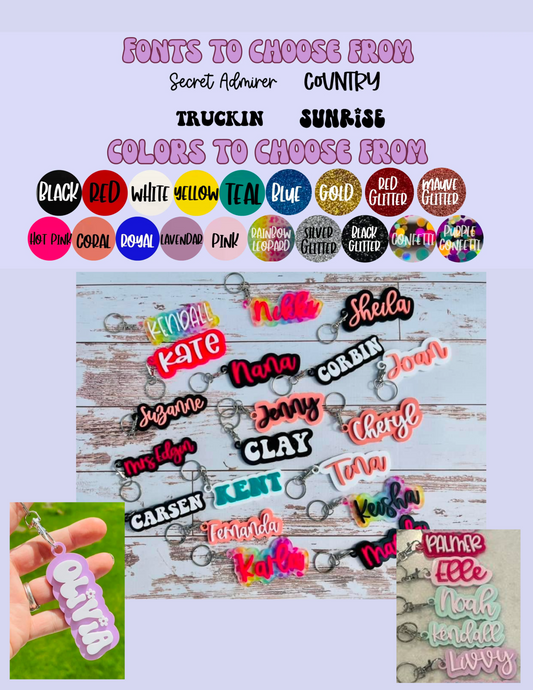 Acrylic Keychain