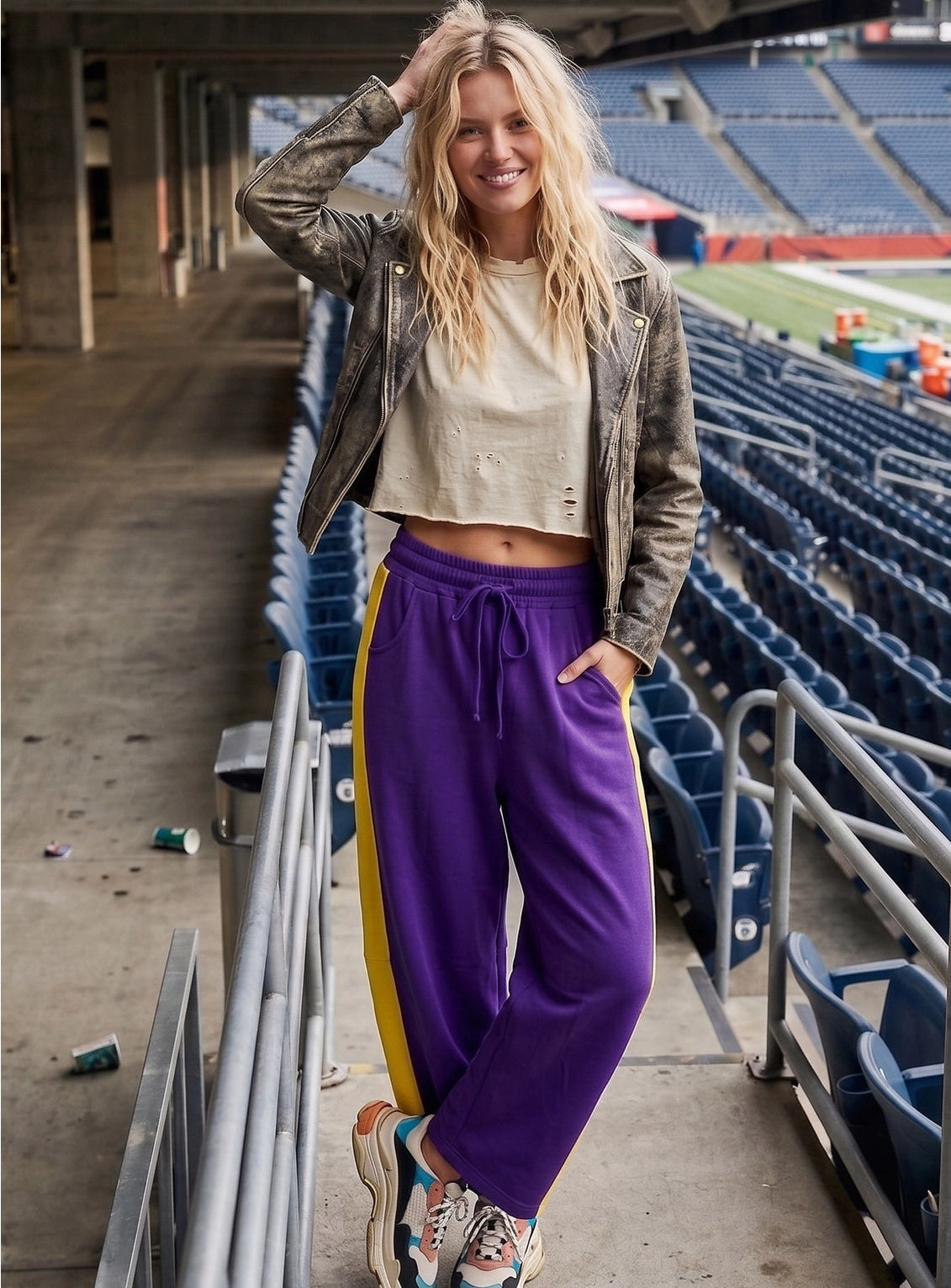 Scuba Side Panel Gameday Relaxed Pants - IN STOCK