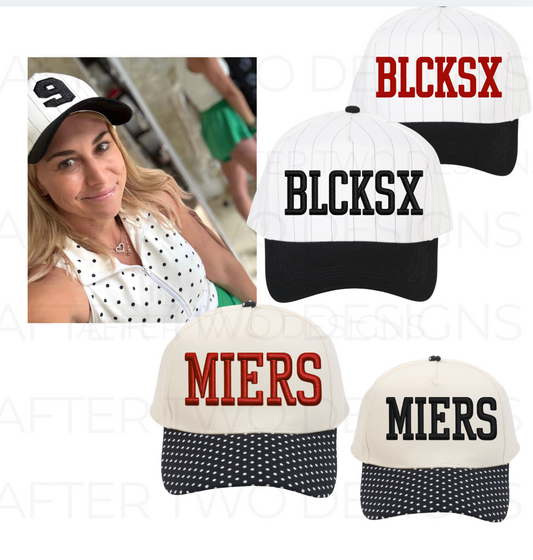 Black Dot Hat Text - PRESALE