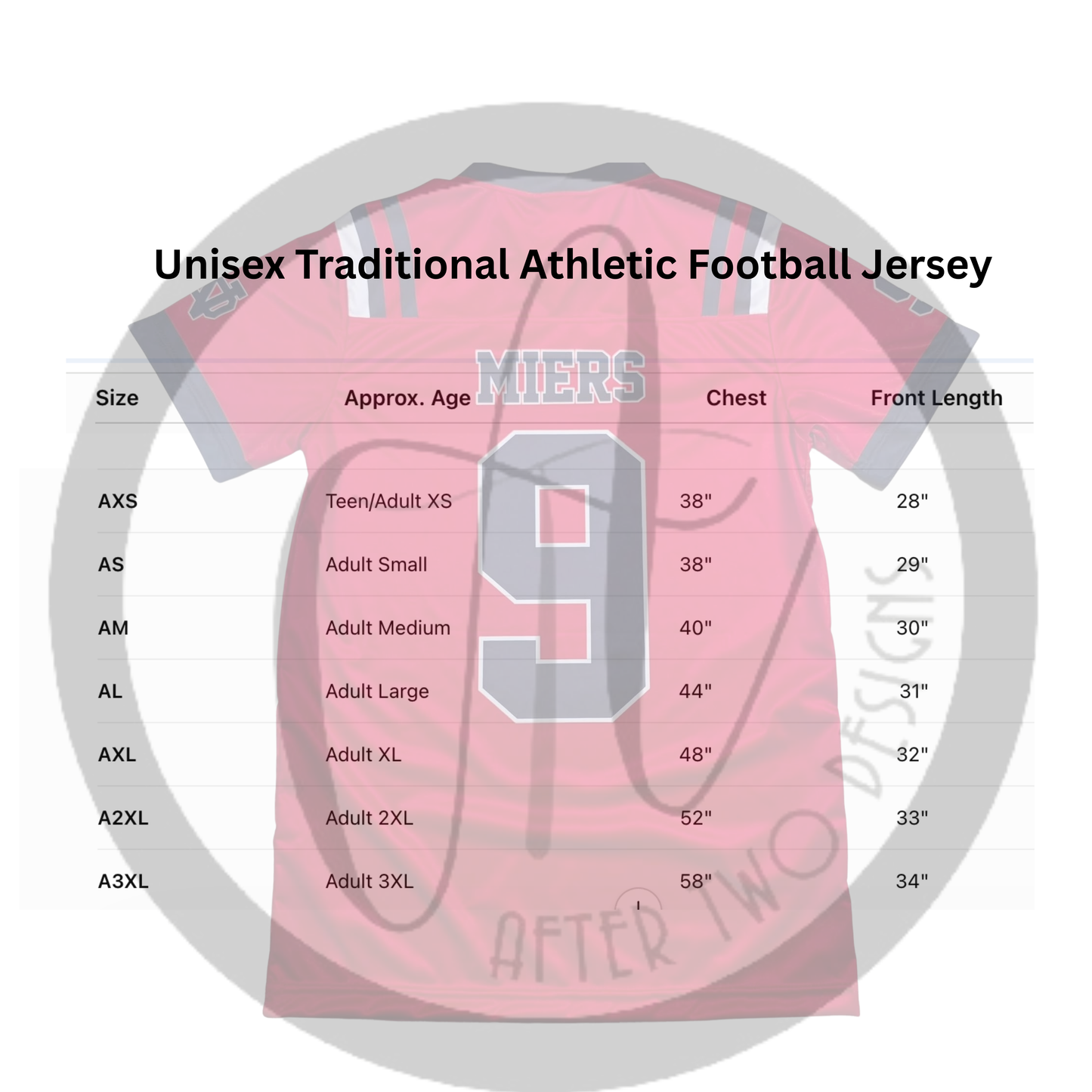 Demons Football Jersey without Mesh (Choose Fit/Style) - PRESALE