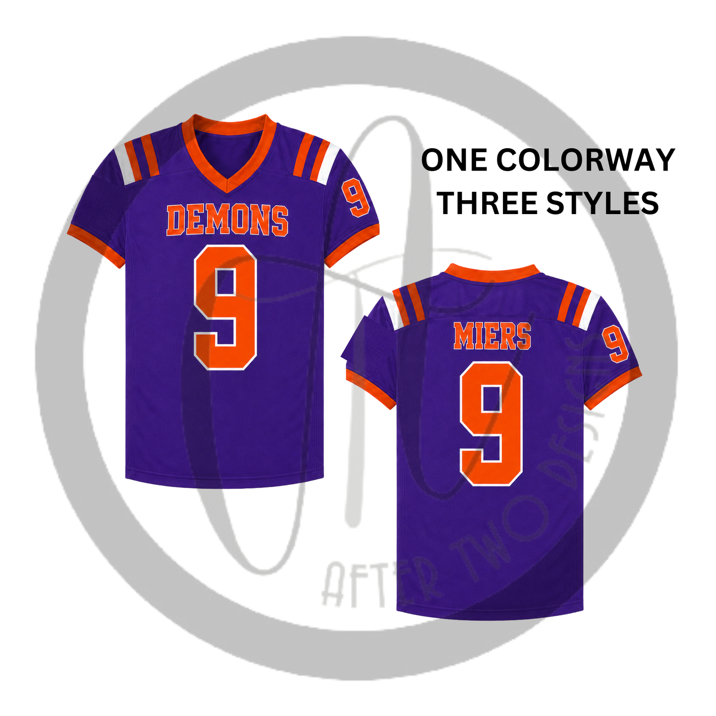 Demons Football Jersey without Mesh (Choose Fit/Style) - PRESALE